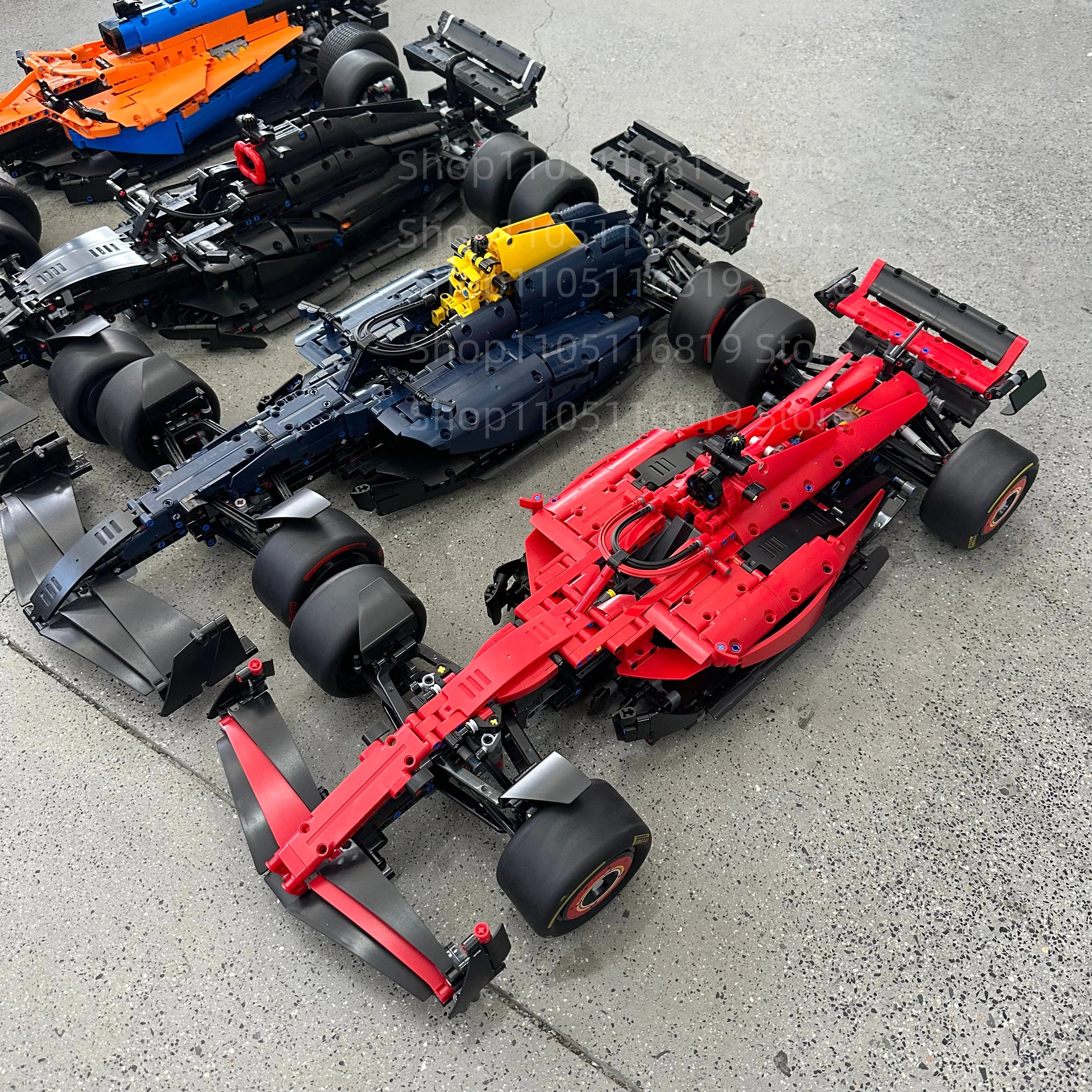 Racing Car Building Block Kit – W14, SF-24 & 42171 Models | High-Performance Super Sports Cars | DIY Toy