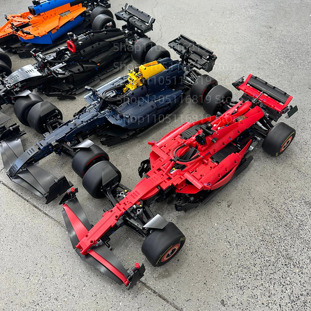 Racing Car Building Block Kit – W14, SF-24 & 42171 Models | High-Performance Super Sports Cars | DIY Toy