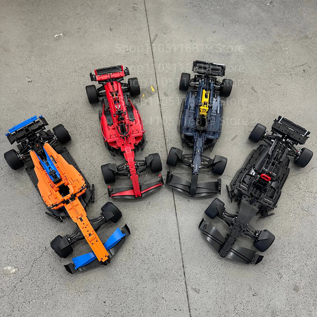 Racing Car Building Block Kit – W14, SF-24 & 42171 Models | High-Performance Super Sports Cars | DIY Toy
