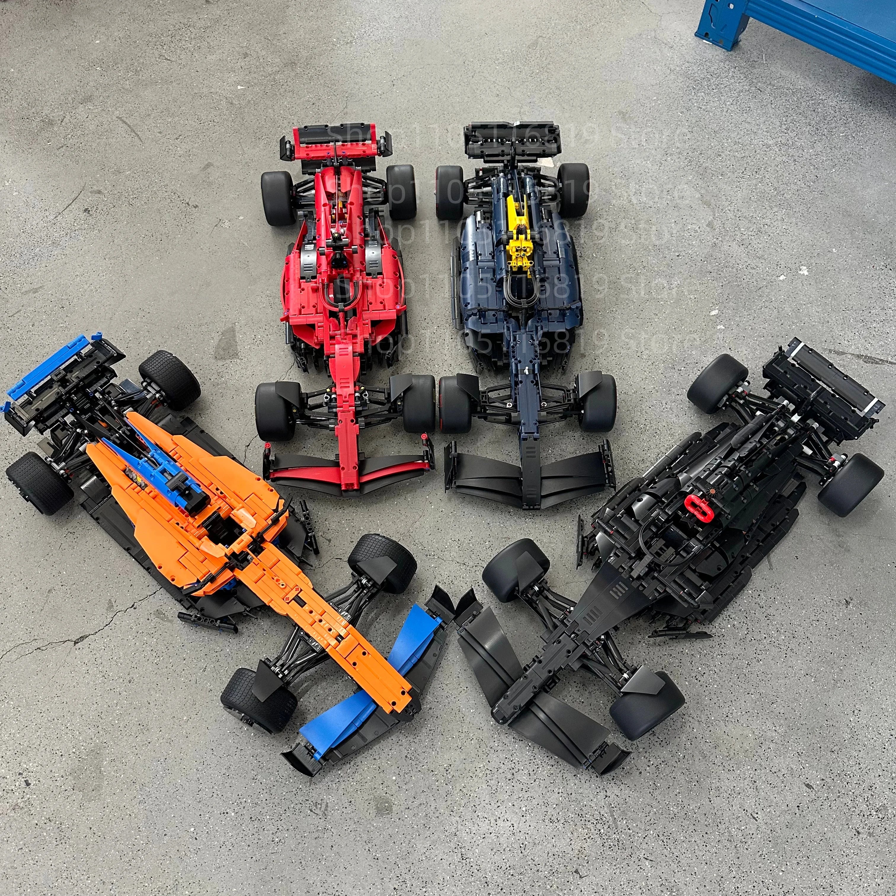 Racing Car Building Block Kit – W14, SF-24 & 42171 Models | High-Performance Super Sports Cars | DIY Toy