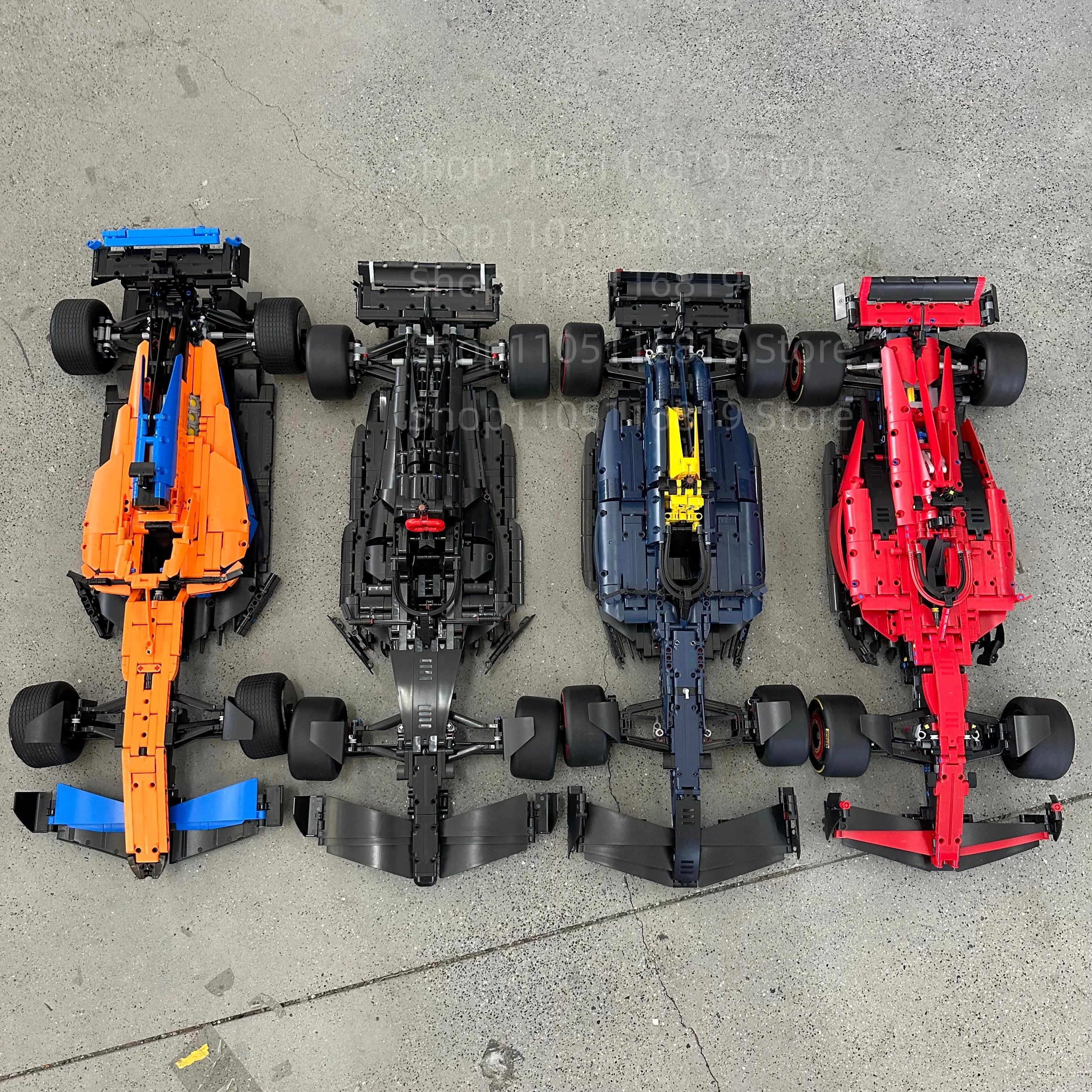 Racing Car Building Block Kit – W14, SF-24 & 42171 Models | High-Performance Super Sports Cars | DIY Toy